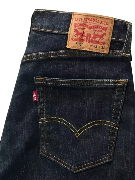 Gulerat blugi drepți Levi's® albastru