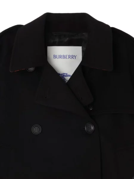Decupat geacă Burberry din cașmir negru