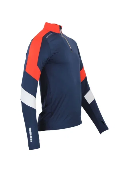 Tricou mânecă lungă Peak Mountain albastru