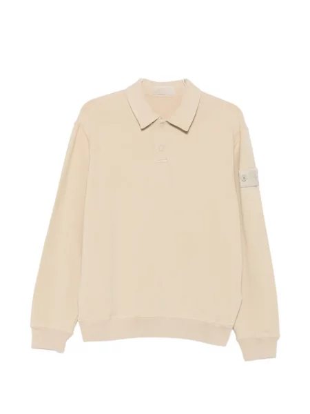 Lung tricou polo Stone Island cu strasuri