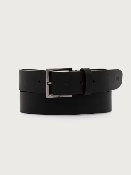 Tommy Hilfiger curea pentru bărbați din piele negru