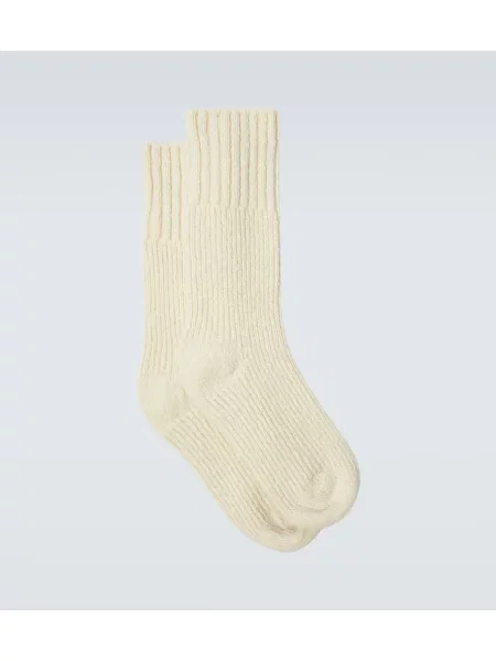 Șosete Jil Sander de lână alb