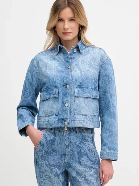OUI krótka kurtka jeansowa niebieska