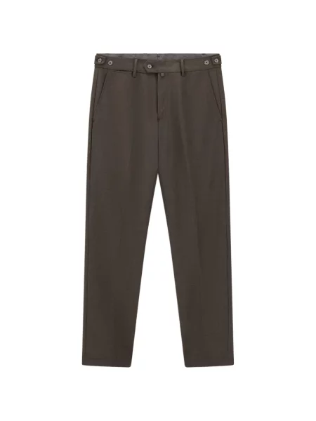 Pantaloni Boggi Milano de flanelă maro