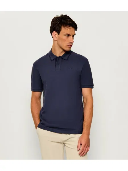 Tricou polo Boss Orange portocaliu