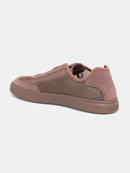 Calvin Klein Sneakers tornacipő Low Pro Cupsole | hasított bőr rózsaszín