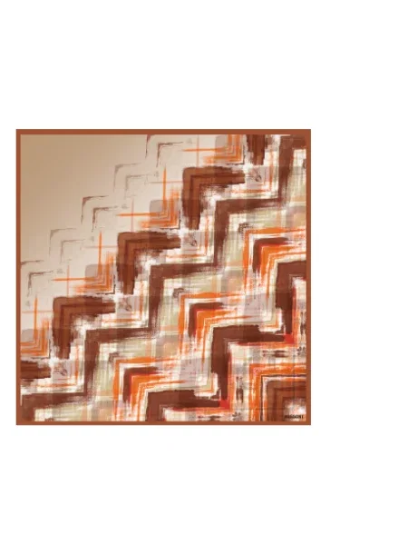Szal Missoni brązowa