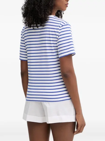 Tricou Twinset cu dungi alb