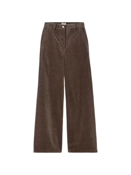 Pantaloni Filippa K de catifea cord maro