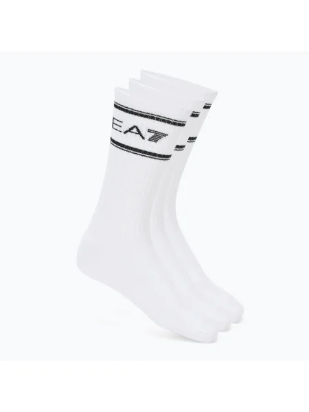 Ponožky Emporio Armani Train Socks Sponge 3 pairs white / white / white biela