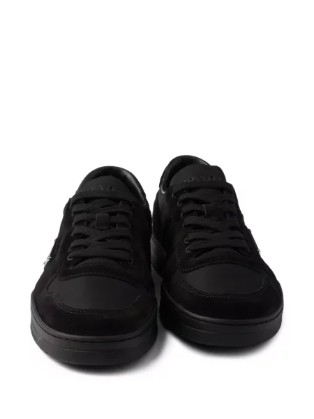 Sneakerși Prada din piele de căprioară negru