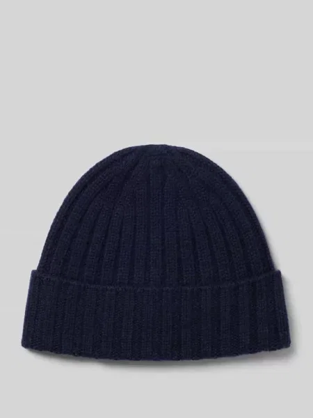 Czapka beanie w dzianinowym wyglądzie Christian Berg Men granatowa