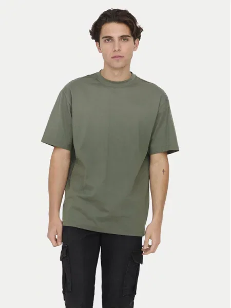 Only & Sons Majica Fred blata siva