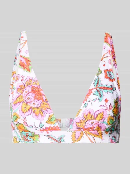 Góra od bikini we wzór na całej powierzchni model HOUTEBA DINO' Banana Moon białe