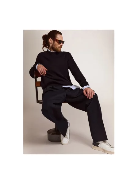 Sweter Golden Goose niebieski