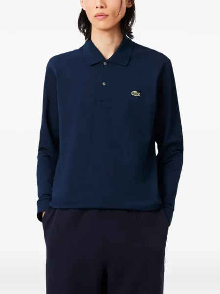 Μακρυμάνικο μακρύς polo Lacoste κλασικό μπλε