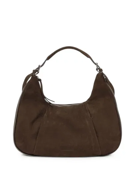 Geantă shopper Officine Creative din piele maro