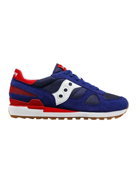 Sneakersy Saucony zamszowe niebieskie