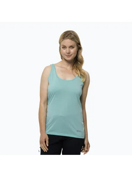 Tricou de trekking pentru femei Jack Wolfskin Pack & Go Tank albastru