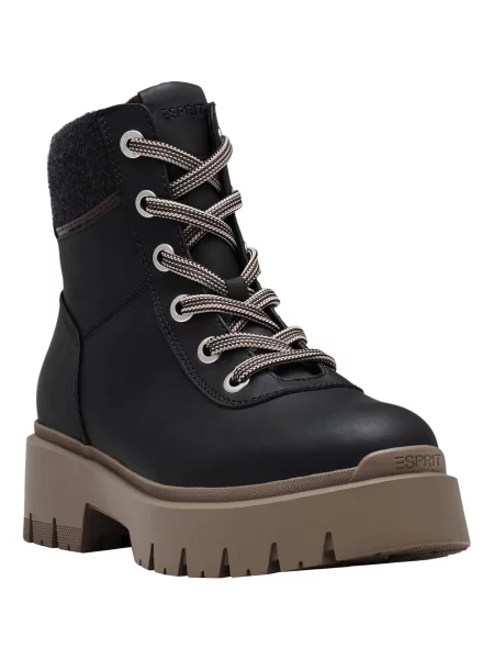 Esprit Shoes Ghete cu șireturi Millie marin albastru