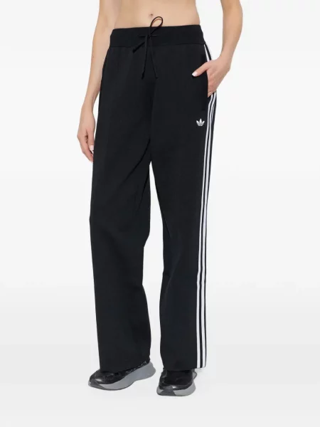 Sală de gimnastică top Adidas cu autograf cu dungi negru