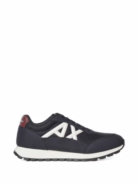 Sneakerși Armani Exchange cu autograf albastru