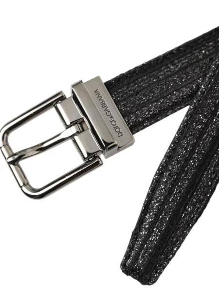 Cu centură curea Dolce & Gabbana din piele negru