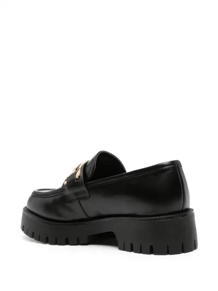 Pantofi loafer Guess cu autograf negru