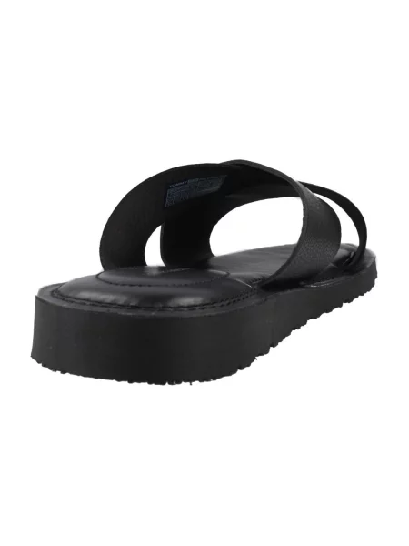 Tommy Hilfiger De piele șlapi CORE HILFIGER LTH CRISS C negru