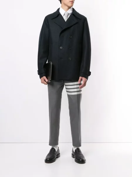Kalhoty Thom Browne s nízkým pasem šedé