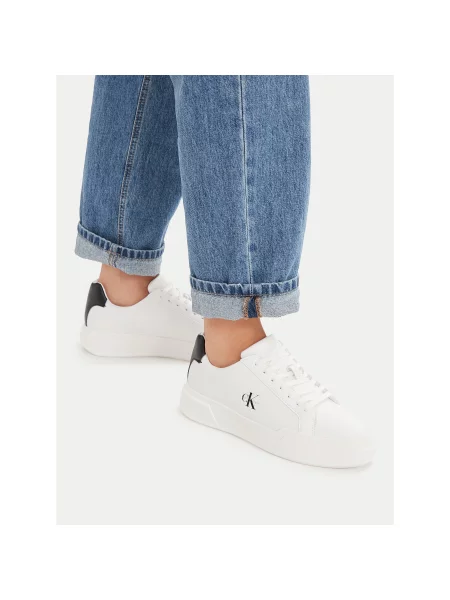 Laisvalaikio batai Calvin Klein Chunky Cupsole Laceup Lth Ml balta