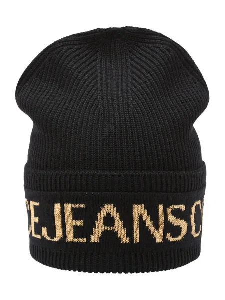Versace Jeans Couture sapka gyapjú keverékből fekete