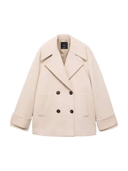 MANGO Přechodný kabát GOYA světle šedá