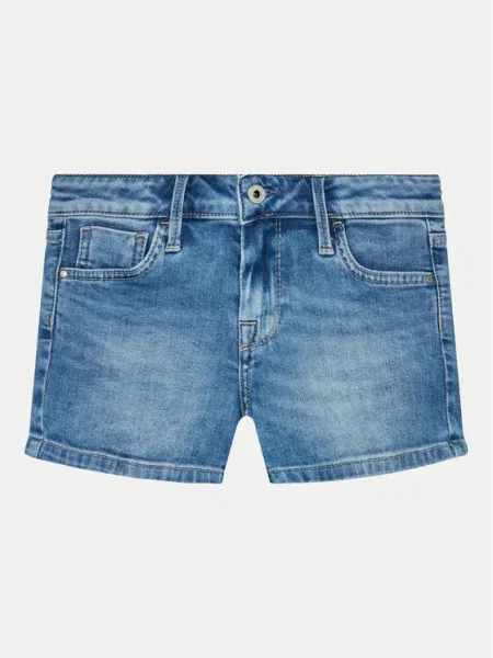 Pepe Jeans Pantaloni scurți de blugi Slim Short Jr albastru