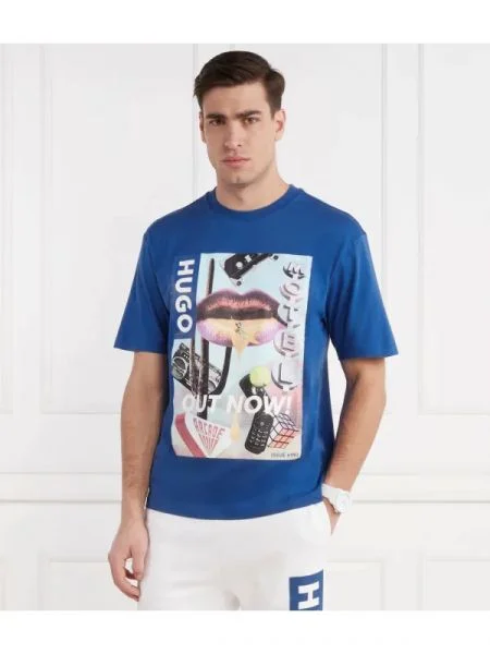 Hugo Blue Tricou Narcado albastru