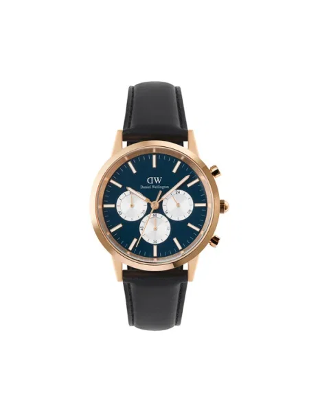 Ceas Daniel Wellington Iconic Chronograph St Mawes Arctic Panda negru
