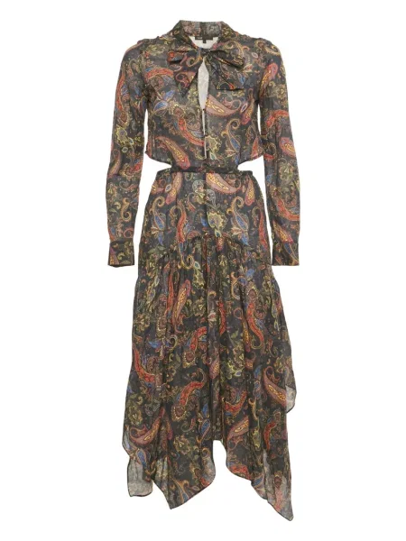 Rochie Maje cu model paisley de costum albastru