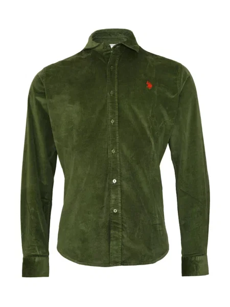 U.S. POLO ASSN. Cămașă oliv
