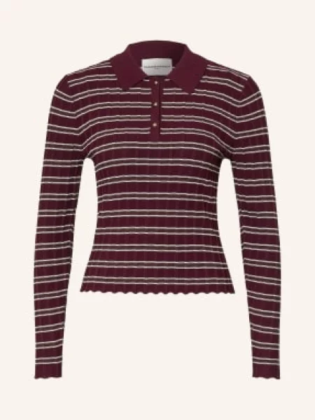 Claudie Pierlot Koszulka Polo Z Dzianiny rot