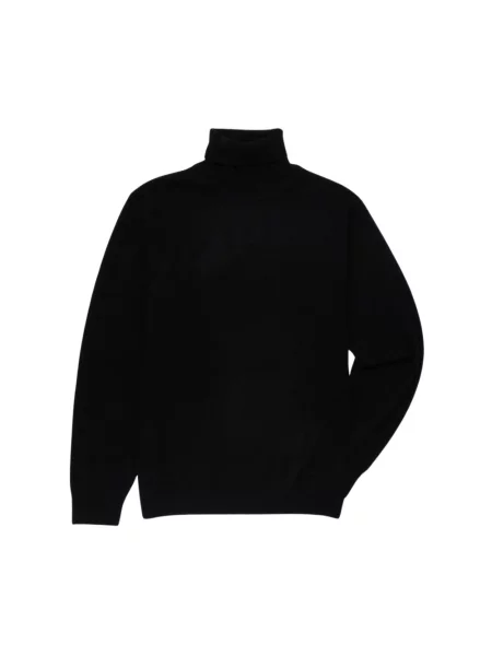 Sweter z golfem Brooks Brothers wełniany do golfa czarny