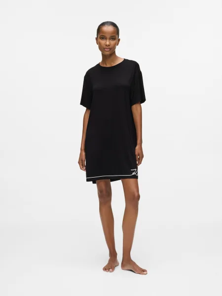 Cămașă de noapte Karl Lagerfeld negru