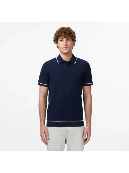 Поло Lacoste голубое
