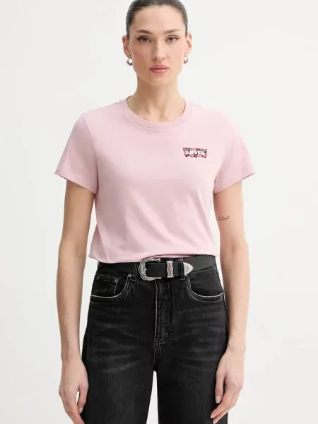 Tričko Levi's THE PERFECT TEE růžové