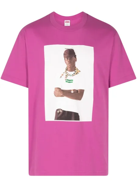 Tricou Supreme cu imagine roz
