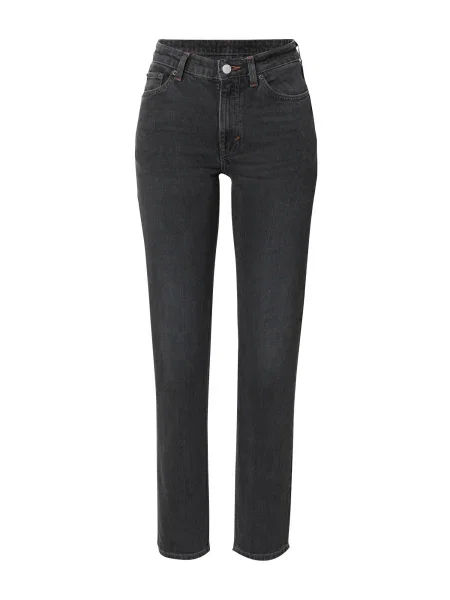 WEEKDAY Jeans Smooth denim negru
