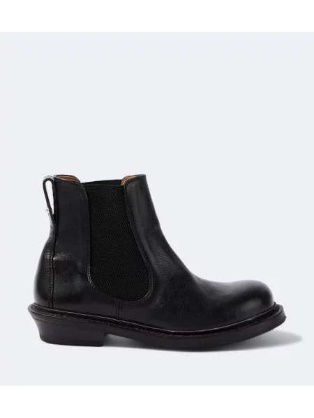Botine chelsea Our Legacy din piele negru