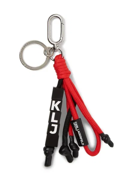KARL LAGERFELD JEANS Obesek za ključe rdeča / črna / srebrna bela
