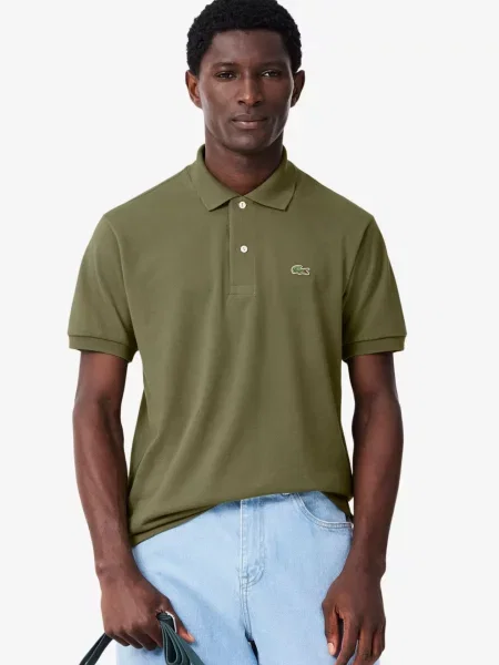 Поло Lacoste зеленое