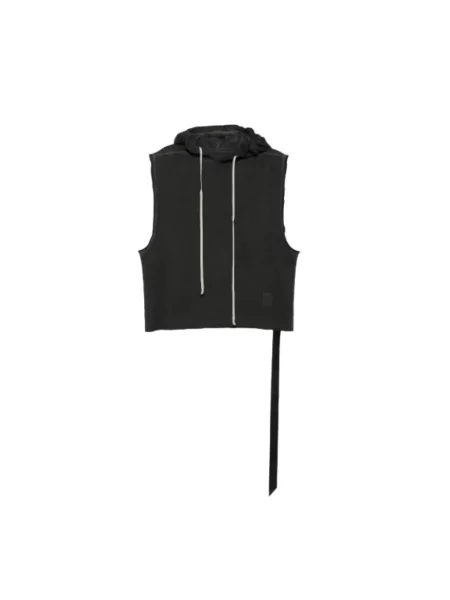 Bluza z kapturem Rick Owens z kapturem czarna