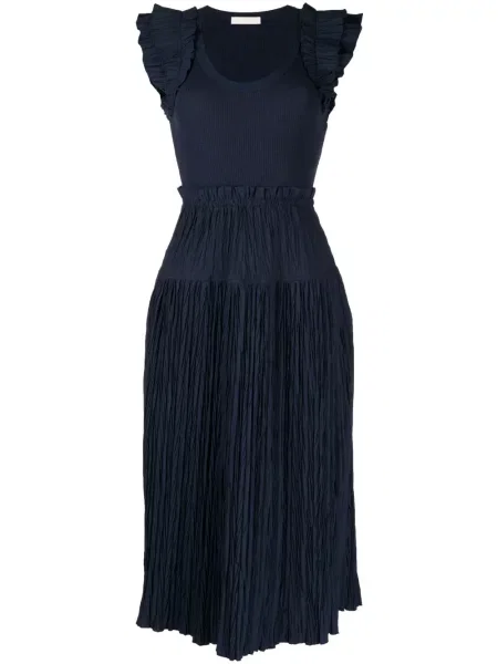 Rochie midi Ulla Johnson tricotate până la genunchi de costum albastru